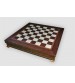 Box marrone /Шахове поле-бокс з місцем для укладання шахів (коричнева дошка) (CD33G)